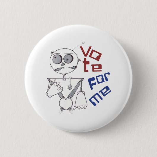 STEMMING VOOR IK RONDE BUTTON 5,7 CM (Voorkant)