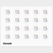 STEMMING VOOR IK RONDE STICKER (Vel)