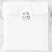 STEMMING VOOR IK RONDE STICKER (Tas)