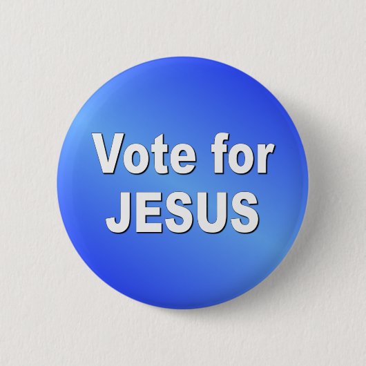 STEMMING VOOR JESUS RONDE BUTTON 5,7 CM (Voorkant)