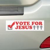 Stemming voor Jezus Bumpersticker (Op auto)