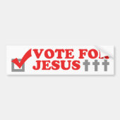 Stemming voor Jezus Bumpersticker (Voorkant)
