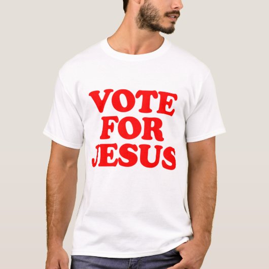 Stemming voor Jezus grappig Christelijk T-shirt (Voorkant)