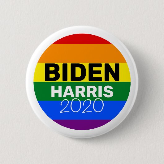 Stemming voor Joe Biden & Kamala Harris 2020 Ronde Button 5,7 Cm (Voorkant)
