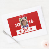 Stemming voor jonge jood in 2016 rechthoekige sticker (Envelop)