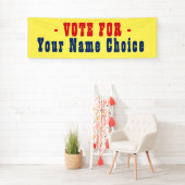 Stemming voor kandidaat-banner spandoek (Insitu)