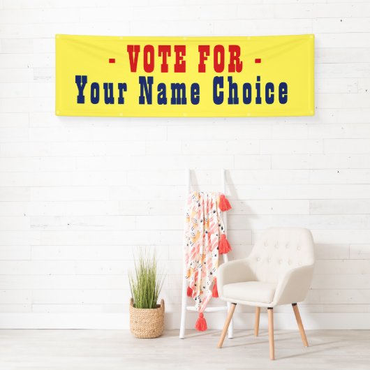 Stemming voor kandidaat-banner spandoek (Insitu)