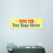 Stemming voor kandidaat-banner spandoek (Beurs)