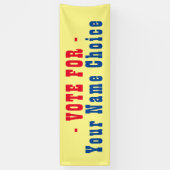 Stemming voor kandidaat-banner spandoek (Verticaal)