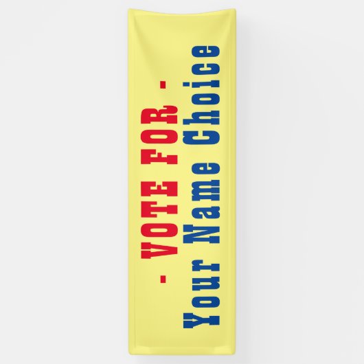 Stemming voor kandidaat-banner spandoek (Verticaal)