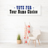 Stemming voor kandidaat-banner spandoek (Insitu)