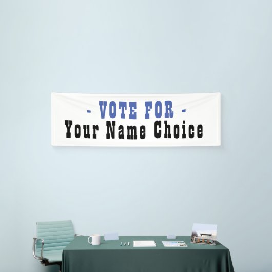 Stemming voor kandidaat-banner spandoek (Beurs)