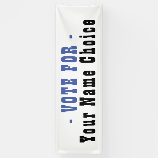 Stemming voor kandidaat-banner spandoek (Verticaal)