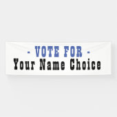 Stemming voor kandidaat-banner spandoek (Horizontaal)
