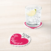 STEMMING VOOR Kindness Pink Heart Fun Kartonnen Onderzetters (Insitu)