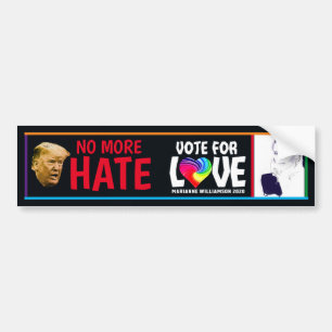 Stemming voor Love Marianne Williamson 2020 Bumpersticker