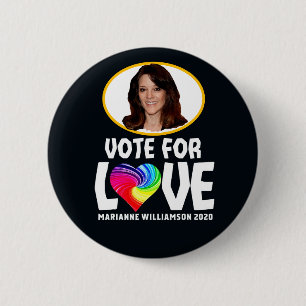 Stemming voor Marianne Williamson 2020 Ronde Button 5,7 Cm