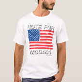 Stemming voor McCain T-shirt (Voorkant)