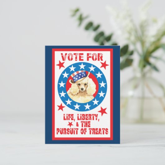 Stemming voor miniatuurgroep briefkaart (Staand voorkant)