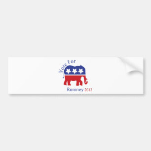 Stemming voor Mitt Romney 2012 Bumpersticker