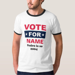 Stemming voor naam (Naam op aanvraag) T-shirt