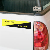 Stemming voor niemand 2 bumpersticker (Op Truck)