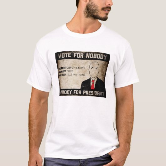 Stemming voor niemand t-shirt (Voorkant)