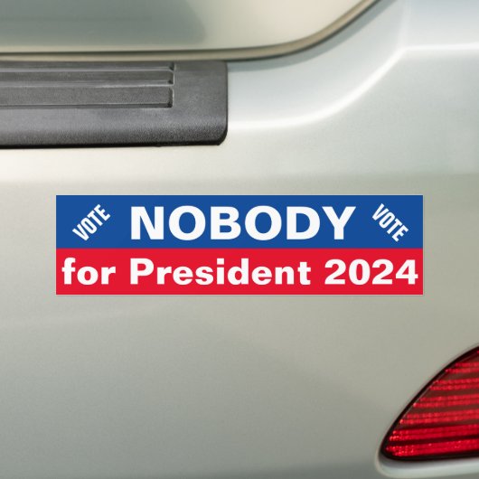 Stemming voor niemand voor de Bumpersticker van Pr (Op auto)