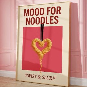 Stemming voor Noedel Keuken Muur Kunst   Ramen Lie Poster