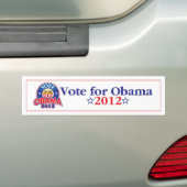 Stemming voor Obama 2012 Bumpersticker (Op auto)