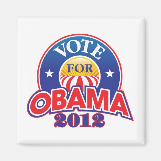 Stemming voor Obama 2012 Magneet (Voorkant)