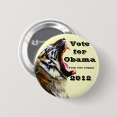 Stemming voor Obama 2012_ Ronde Button 5,7 Cm (Voorkant /achterkant)