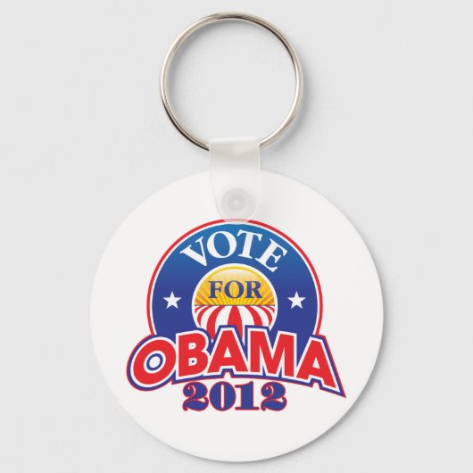 Stemming voor Obama 2012 Sleutelhanger (Voorkant)