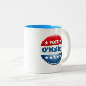 Stemming voor O'Malley 2016 Tweekleurige Koffiemok (Voorkant rechts)