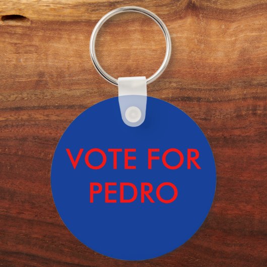 STEMMING VOOR PEDRO SLEUTELHANGER (Voorkant)