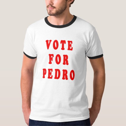Stemming voor Pedro T-shirt (Voorkant)