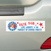 Stemming voor Pembroke Welsh Corgi Bumpersticker (Op auto)