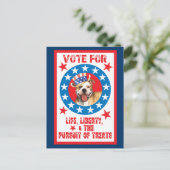 Stemming voor Pit Bull Briefkaart (Staand voorkant)