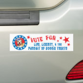 Stemming voor Pit Bull Bumpersticker (Op auto)