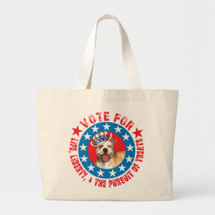 Stemming voor Pit Bull Grote Tote Bag