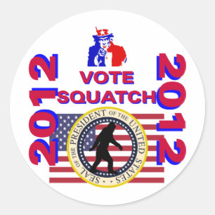 Stemming voor plein 2010 ronde sticker
