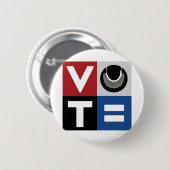 Stemming voor RBG en Gelijkheid voor iedereen Ronde Button 5,7 Cm (Voorkant /achterkant)