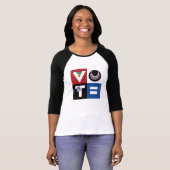 STEMMING VOOR RBG en Gelijkheid voor iedereen! T-shirt (Voorkant volledig)