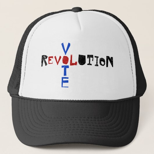 Stemming voor revolutie trucker pet (Voorkant)
