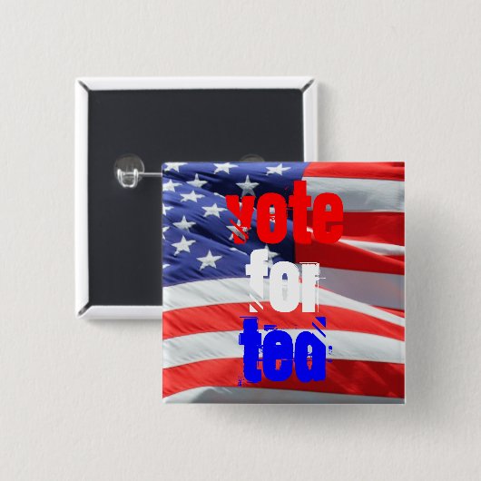 Stemming voor Ted Cruz, presidentsverkiezingen Vierkante Button 5,1 Cm (Voorkant /achterkant)