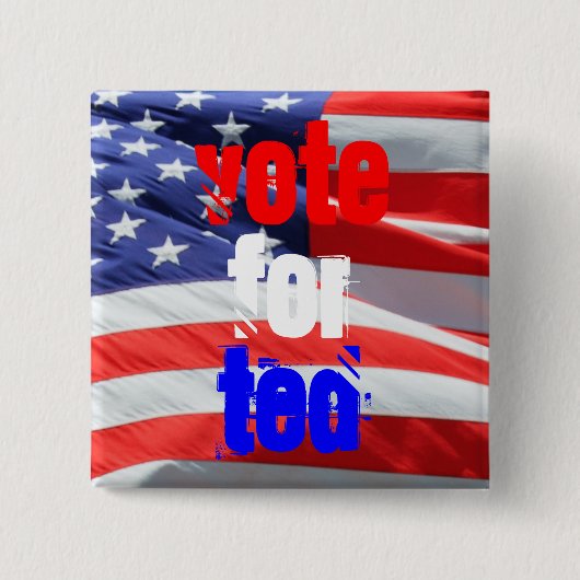 Stemming voor Ted Cruz, presidentsverkiezingen Vierkante Button 5,1 Cm (Voorkant)