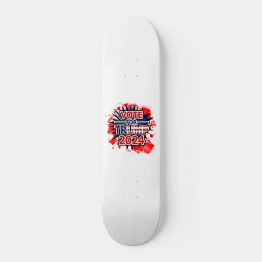 Stemming voor Trump 2024 Blast Persoonlijk Skateboard (Voorkant)
