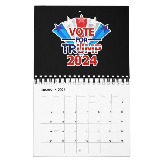 Stemming voor Trump 2024 Kalender (Jan 2026)