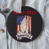 stemming voor Trump 2024 Ronde Button 6,0 Cm (In situ)