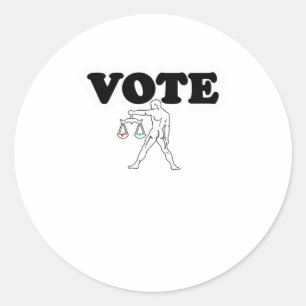 Stemming voor uw AMERIKA op dinsdag 3 november Ronde Sticker
